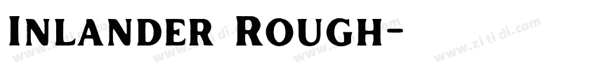 Inlander Rough字体转换